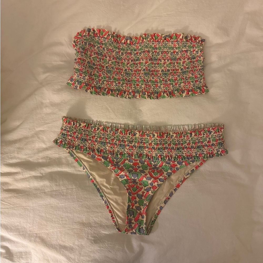 Tory Burch Smocked Bikini - like new - Picture 5 of 5